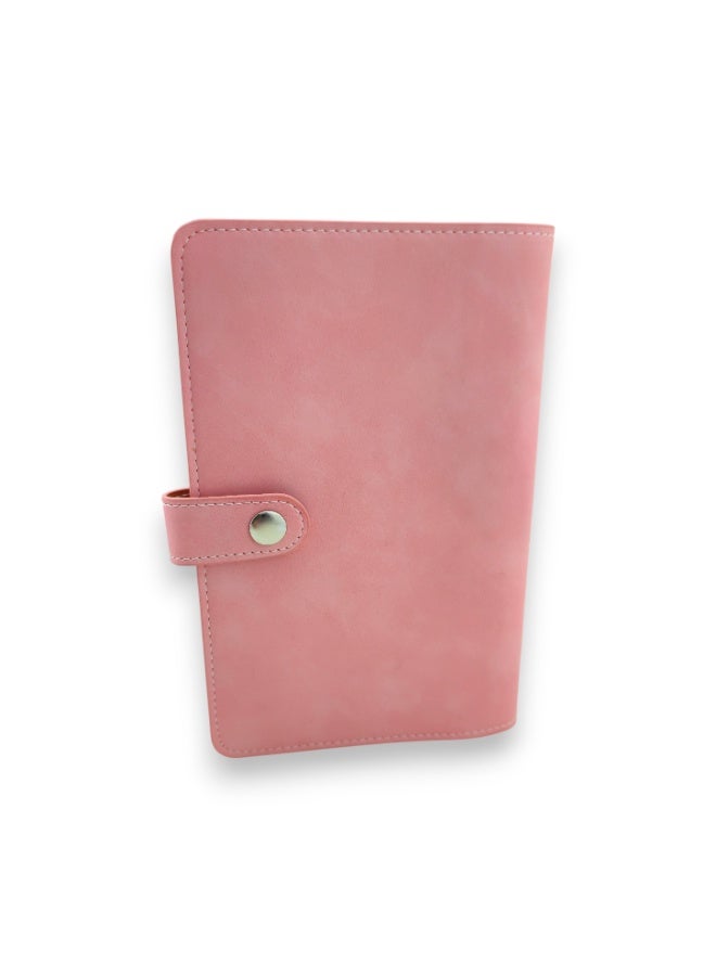 Faux leather wallet, money pouch, budget and notepad with card slots, cash and money compartment - A6 - Image 1